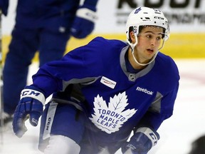 Top draft pick Jeremy Bracco’s 26 goals and 69 assists (regular season and playoffs) are no guarantee he won’t be back at Coca-Cola Coliseum after camp ends Oct. 1. (Dave Abel/Toronto Sun)