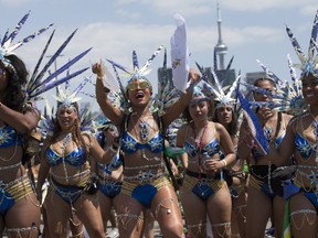 Thje Caribbean Carnival returns this summer. This file photo shows Toronto Caribbean Carnival celebrations in 2019.