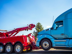 A tow truck at work. (Getty Images)