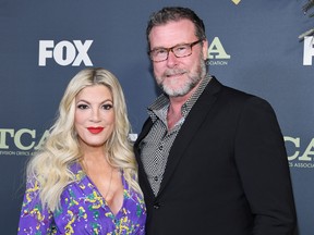 Tori Spelling and Dean McDermott attend Fox Winter TCA at The Fig House on Feb. 6, 2019 in Los Angeles. (Amy Sussman/Getty Images)