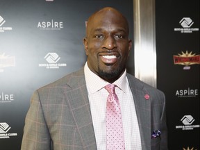 WWE Superstar Titus O’Neil attends the WWE Superstars For Hope Reception on April 05, 2019 in New York City.