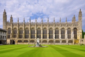 King’s College Chapel in Cambridge, completed in 1515 under Henry VIII, is the finest example of late Gothic English architecture. (Getty)