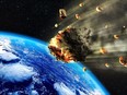 Meteorite Swarm Earth