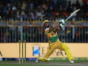 Pakistan’s Shahid Afridi took part in the highly successful Global T20 League held in Brampton recently.  Getty Images