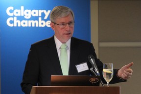 Canadian ambassador to China Guy Saint-Jacques speaks to a Calgary Chamber of Commerce luncheon at the Westin hotel in Calgary, Alberta Tuesday, February 12, 2013. (Stuart Gradon/Calgary Herald)