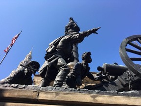 The Soldiers' and Sailors' Monument on Public Square in downtown Cleveland. (Lance Hornby)