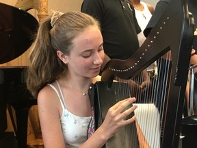 Violinist Marija, 14, who is among a group of Regent Park School of Music students chosen to perform on Taylor Swift's latest album, is seen here in Toronto, Ont. on Monday, Aug. 26, 2019. (Kevin Connor/Toronto Sun/Postmedia Network)