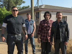 A scene from the second season of Mayans MC. (FX)