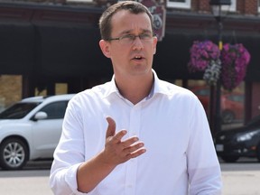 Lambton-Kent-Middlesex MPP and Ontario Minister of Labour Monte McNaughton. (file photo)