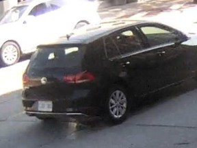 Halton Regional Police are seeking the driver of this car in relation to the slaying of a 91-year-old man.