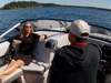 Kevin O’Leary hosts a TV host on his boat in Muskoka. SCREENGRAB