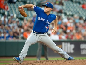 Toronto Blue Jays relief pitcher Thomas Pannone delivers a pitch during the second inning against the Baltimore Orioles at Oriole Park at Camden Yards.
