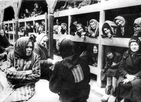 A photo taken in January 1945 in the women’s barrack of the Auschwitz concentration camp after it was liberated. (YAD VASHEM ARCHIVES/AFP/Getty Images)