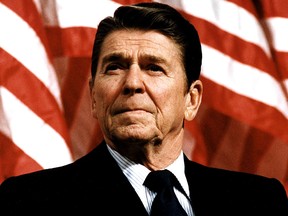 Former U.S. president Ronald Reagan is seen in a 1982 file photo.