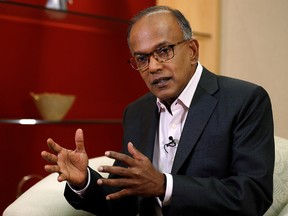 Singapore’s Law Minister K. Shanmugam speaks to Reuters in Singapore July 31, 2019.