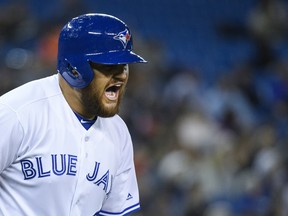 Rowdy Tellez hit .366 (24-for-93) with nine doubles, seven home runs and 21 RBIs during his 26-game stint with the triple-A Buffalo Bisons prior to being recalled by the Blue Jays ahead of Tuesday’s game versus the Texas Rangers. (THE CANADIAN PRESS FILES)