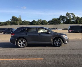 One of two vehicles involved in a fatal alleged impaired driving condition on Hwy. 401 near Keele on Aug. 17, 2019. (OPP_HSD)
