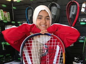Fatima Abdelrahman ,12, was forced to take her hijab off by Air Canada employees while travelling from San Francisco to Toronto for a squash tournament.