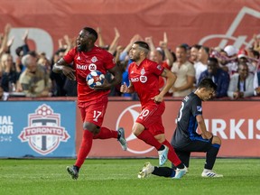 Toronto FC forward Jozy Altidore missed last week's game with a hamstring injury. (USA TODAY SPORTS)