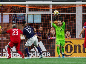 Toronto FC goalkeeper Quentin Westberg let in a soft goal against New England last week. (USA TODAY SPORTS)