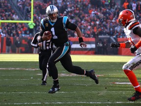 Cam Newton and the Carolina Panthers take on the Los Angeles Rams on Sunday. (GETTY IMAGES)