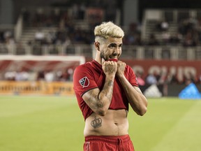 TFC's Alejandro Pozuelo  hasn't been directly involved in a goal in five games. (THE CANADIAN PRESS)