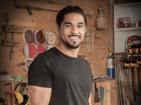 After retiring from froom football in 2009, Sebastian Clovis joined HGTV in 2014 as the affable host of Tackle My Reno.