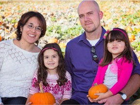 Jacob Forman with his late wife Clara Soledad Forman and late daughters Karina Anne and Yesenia Kate.