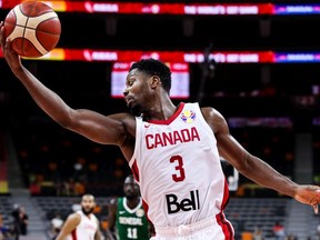 Melvin Ejim of Canada in action during the 2019 FIBA World Cup, first round match between Canada and Senegal at Dongguan Basketball Center on September 05, 2019 in Dongguan, China.