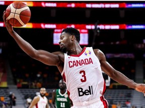 Melvin Ejim of Canada in action during the 2019 FIBA World Cup, first round match between Canada and Senegal at Dongguan Basketball Center on September 05, 2019 in Dongguan, China.