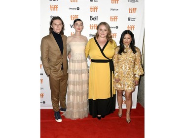 Evan Peters, Tilda Cobham-Hervey, Danielle Macdonald and Unjoo Moon attend the "I Am Woman" premiere during the 2019 Toronto International Film Festival at The Elgin on Sept. 5, 2019 in Toronto.