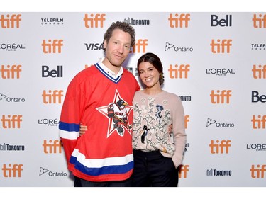 (L-R) Gabe Polsky and Justine Polsky attend the "Red Penguins" photo call during the 2019 Toronto International Film Festival at Scotiabank Theatre on Sept. 5, 2019, in Toronto.