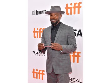 Jamie Foxx attends the "Just Mercy" premiere during the 2019 Toronto International Film Festival at Roy Thomson Hall on Sept. 6, 2019 in Toronto.