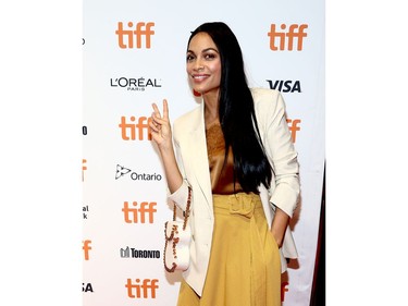 Rosario Dawson attends the "Briarpatch" premiere during the 2019 Toronto International Film Festival at TIFF Bell Lightbox on September 07, 2019 in Toronto, Canada.