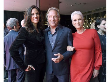 (L-R) Tracy Brennan, Don Johnson and Jamie Lee Curtis attend Entertainment Weekly's Must List Party at the Toronto International Film Festival 2019 at the Thompson Hotel on Sept. 7, 2019 in Toronto.
