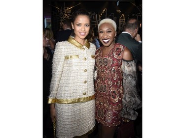 Gugu Mbatha-Raw (L) and Cynthia Erivo attend Entertainment Weekly's Must List Party at the Toronto International Film Festival 2019 at the Thompson Hotel on Sept. 7, 2019 in Toronto.