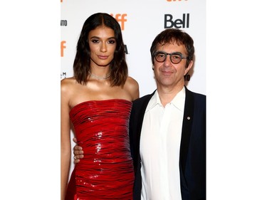 Laysla De Oliveira and Atom Egoyan attends the "Guest Of Honour" premiere during the 2019 Toronto International Film Festival at The Elgin on Sept. 10, 2019 in Toronto.