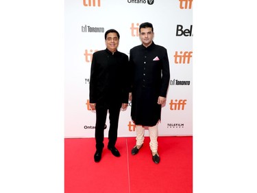 Ronnie Screwvala and Siddharth Roy Kapur attend "The Sky Is Pink" premiere during the 2019 Toronto International Film Festival at Roy Thomson Hall on September 13, 2019 in Toronto, Canada.
