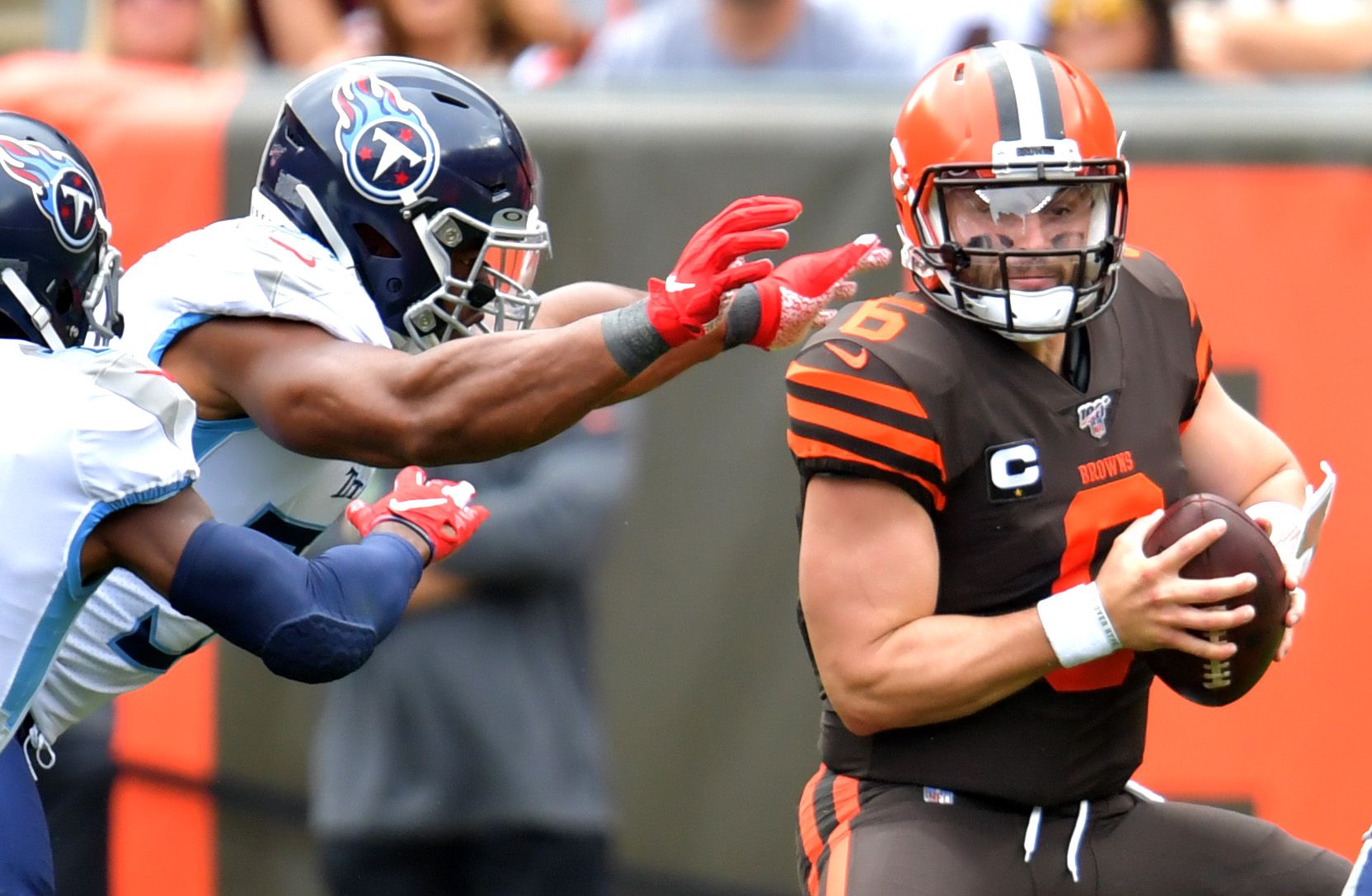 Rams' Baker Mayfield gives electric reaction to receiving game ball after  Thursday night comeback