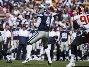 Dak Prescott has led the Dallas Cowboys to two straight wins. (GETTY IMAGES)