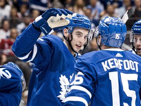It’s among the bottom-six forward corps, with newcomers such as winger Ilya Mikheyev (left) where the Leafs feel they have made a substantial improvement this season and is fuelling hope for an expected Stanley Cup run next spring.  Christopher Katsarov/CP