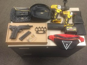 Property recovered by Halton police after the Sept. 11 arrest of an accused thief