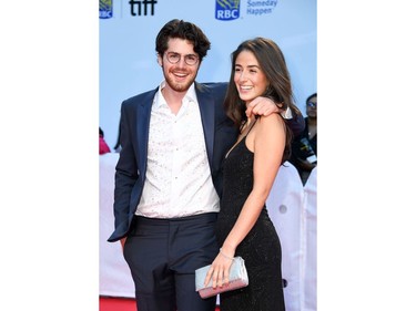 Director Daniel Roher and actress Kari Teicher arrive for the Opening Night Gala presentation of "Once Were Brothers: Robbie Robertson and The Band" during the Toronto International Film Festival, on Sept. 5, 2019, in Toronto.