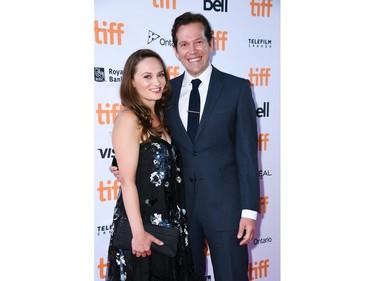 Co-writers Anna Waterhouse (L) and Joe Shrapnel attend the Special Screening Presentation of "Seberg" at the Ryerson Theater during the 2019 Toronto International Film Festival Day 3 in Toronto on Sept. 7, 2019.
