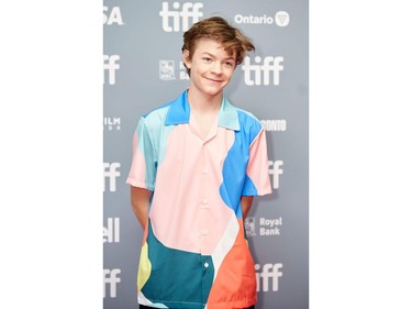 Actor Oakes Fegley poses during the red carpet for 'The Goldfinch' at the Toronto International Film Festival in Toronto, on Sept. 8, 2019.