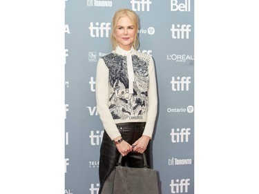 Actor Nicole Kidman poses during the red carpet for 'The Goldfinch' at the Toronto International Film Festival in Toronto on Sept. 8, 2019.