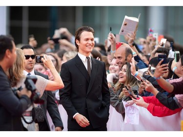 Ansel Elgort attends "The Goldfinch" premiere at the Roy Thompson Hall during the 2019 Toronto International Film Festival Day 4, on Sept. 8, 2019, in Toronto.