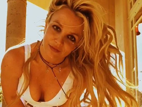 Britney Spears posing for the camera. (Instagram)