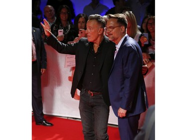 Red carpet for Western Stars (pictured) with American rock legend Bruce Springsteen (L) and director Thomas Zimny during the Toronto International Film Festival in Toronto on Thursday September 12, 2019. Jack Boland/Toronto Sun/Postmedia Network