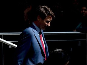 Canada's Prime Minister Justin Trudeau walks during an election campaign stop in Toronto, Ontario, Canada September 20, 2019.